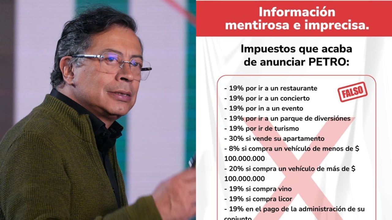 “Todo es mentira”; Petro desmiente ola de rumores sobre la reforma tributaria.