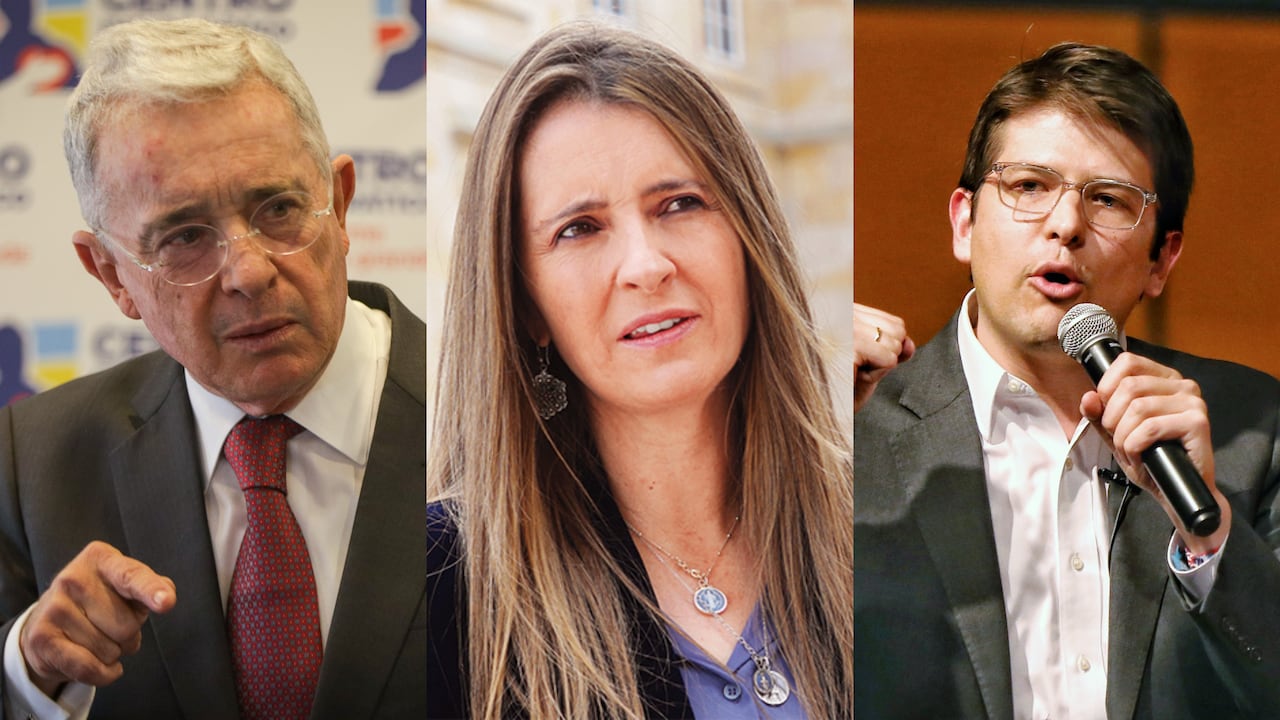 Álvaro Uribe, Paloma Valencia y Miguel Uribe.