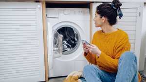 Uso de la lavadora.
