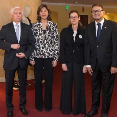 Jean-Marc Laforêt, María Ángela Holguín, Anne Louyot y Fabián Sanabria.