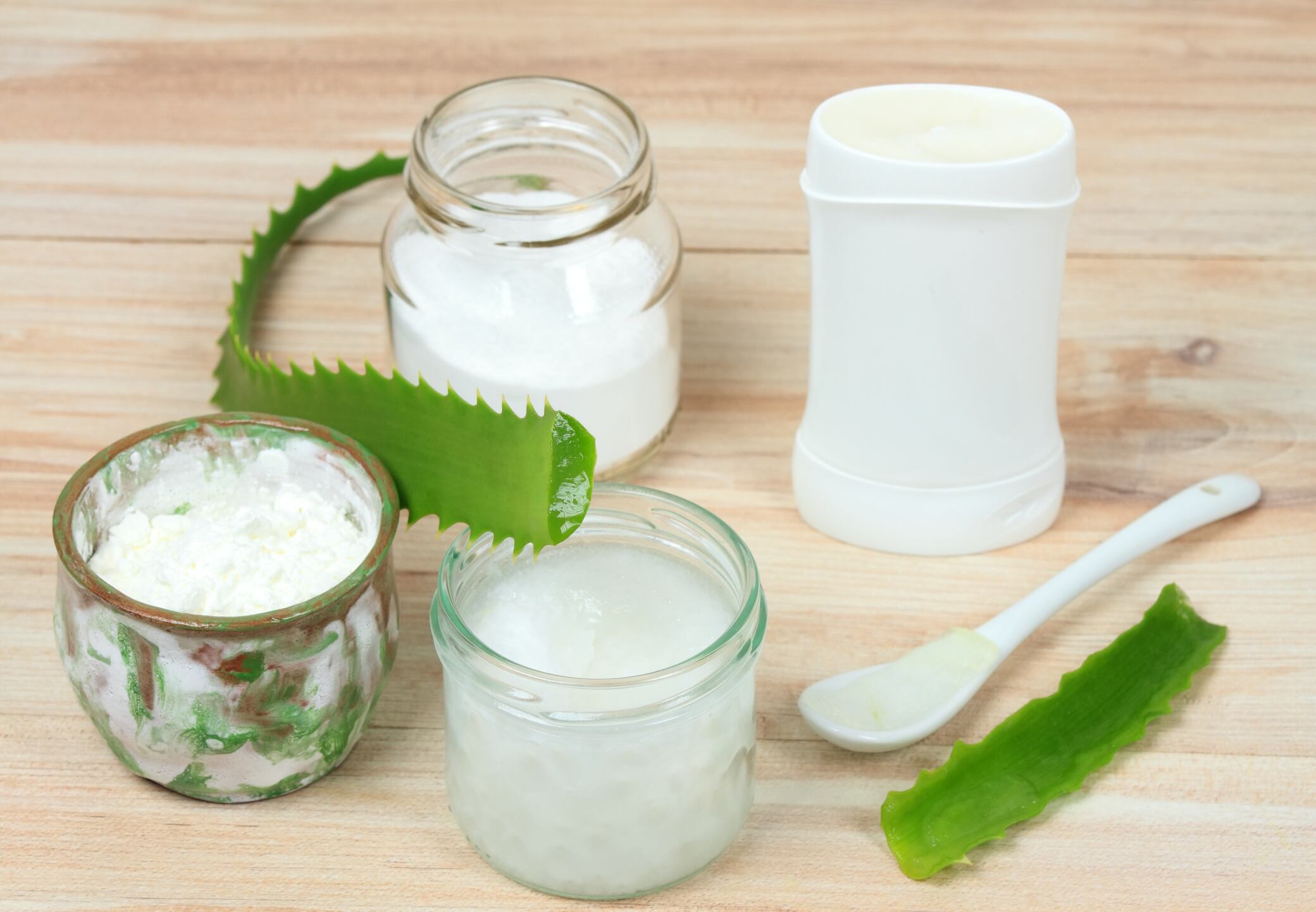 Aceite de coco y aloe vera