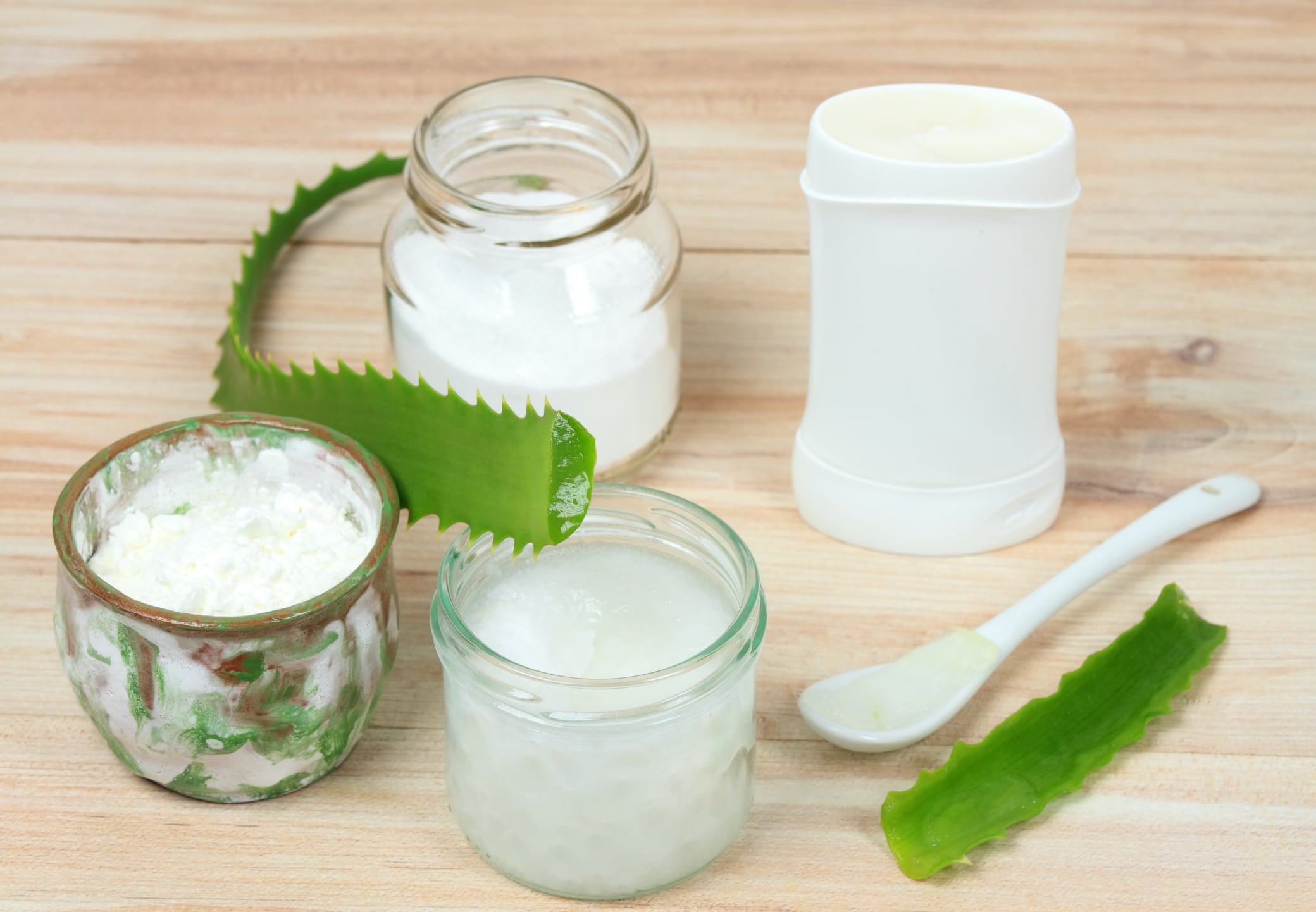 Aceite de coco y aloe vera