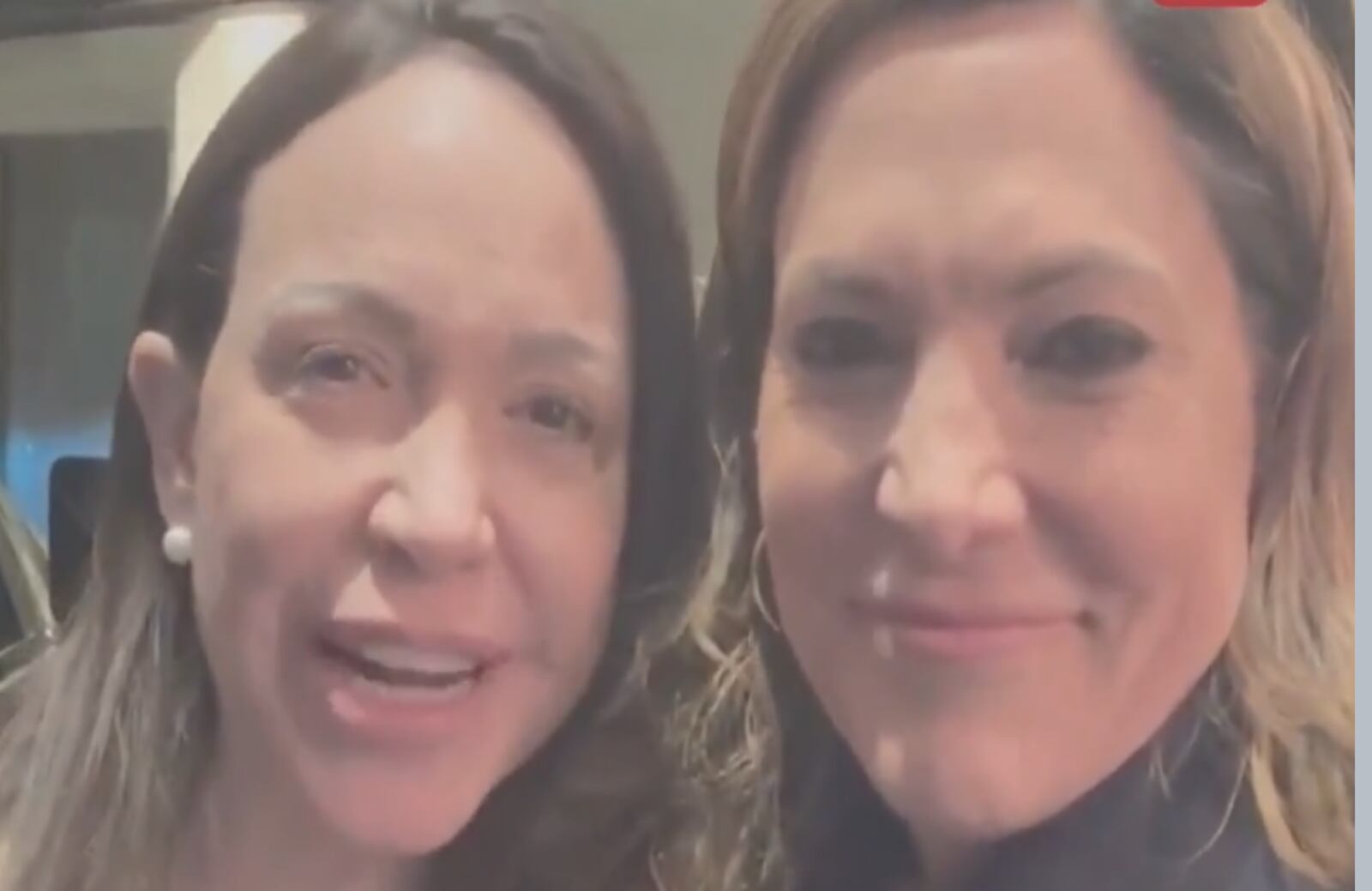 La líder opositora venezolana María Corina Machado conversa con congresistas republicanos sobre la transición democrática en Venezuela