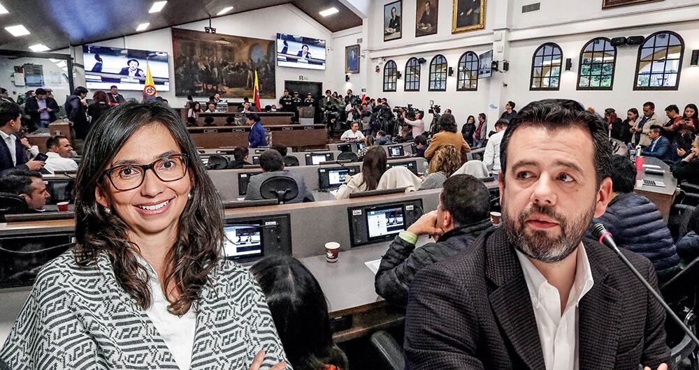 Ana María Cadena, secretaria de Hacienda, y el alcalde Carlos Fernando Galán impulsan la necesidad de la reforma. 