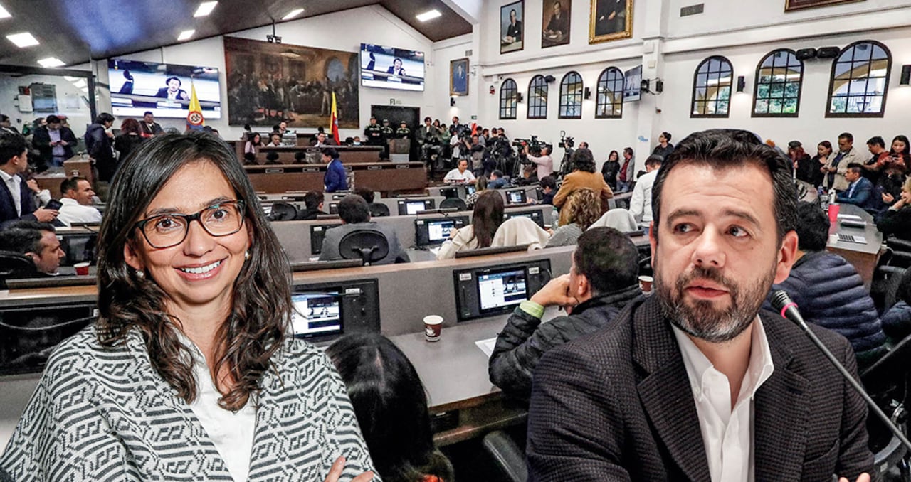 Ana María Cadena, secretaria de Hacienda, y el alcalde Carlos Fernando Galán impulsan la necesidad de la reforma.