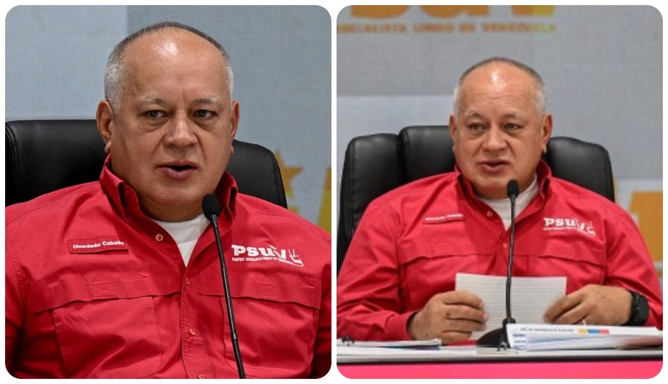 Diosdado Cabello en rueda de prensa