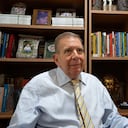 Venezuelan presidential candidate Edmundo Gonzalez is pictured during an interview with AFP in Caracas on April 24, 2024. Opposition parties formalized on April 23 their adhesion to the unitary candidacy of diplomat Edmundo Gonzalez Urrutia to face President Nicolas Maduro in the elections of next July 28 in Venezuela, on the verge of the deadline for the procedure, amidst complaints of obstacles. (Photo by Ronald PE�A / AFP)