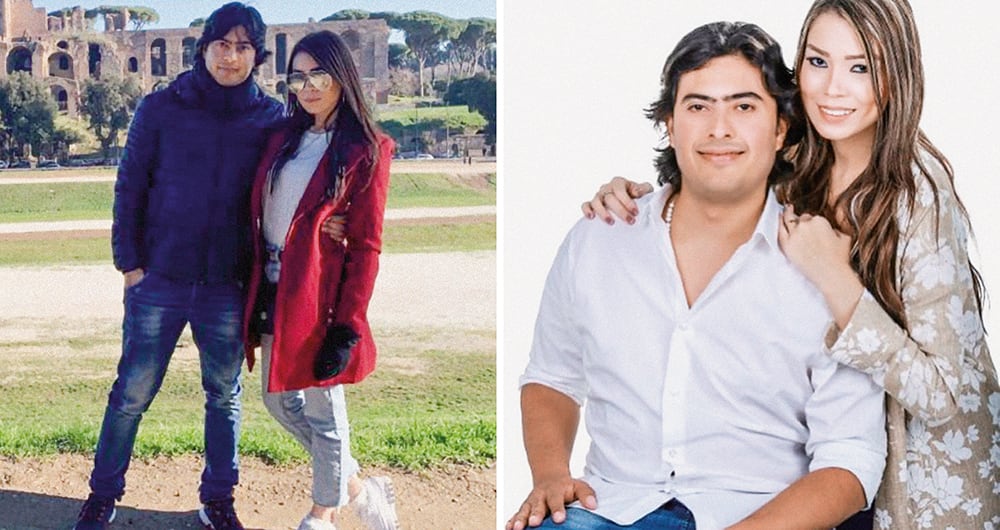 Day Vásquez y Nicolás Petro Burgos cuando eran pareja.