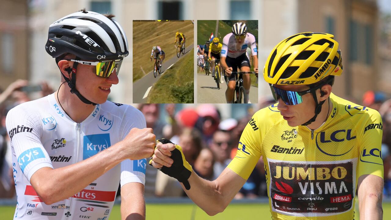 Tadej Pogacar y Jonas Vingegaard luchan por la camiseta amarilla