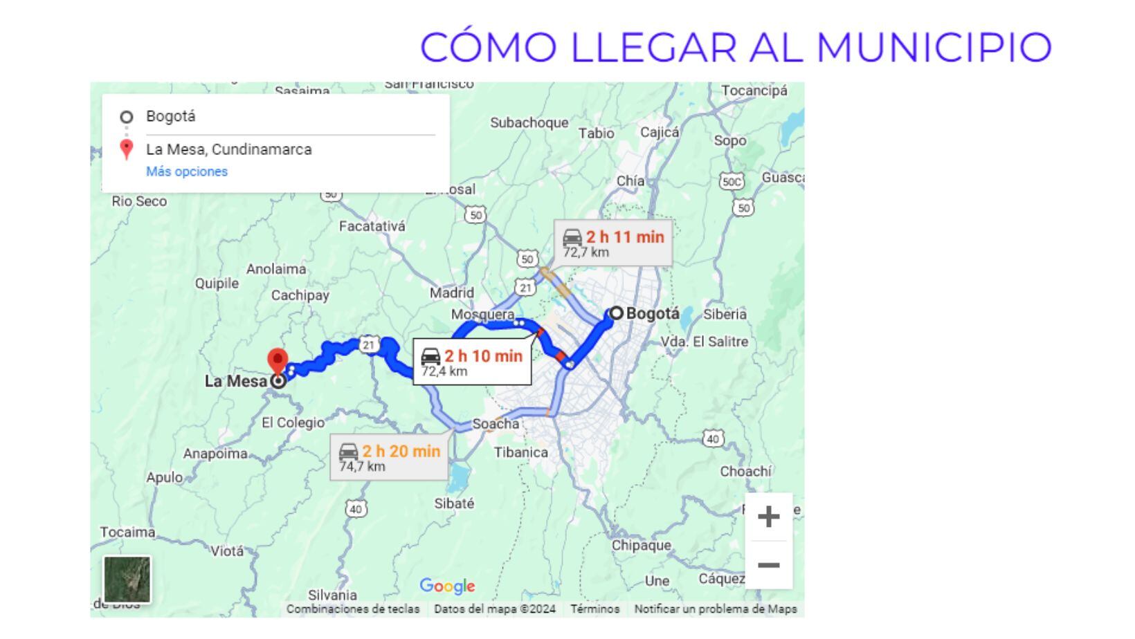 ¿Cuánto cuesta el pasaje en bus de Bogotá a La Mesa en 2024?