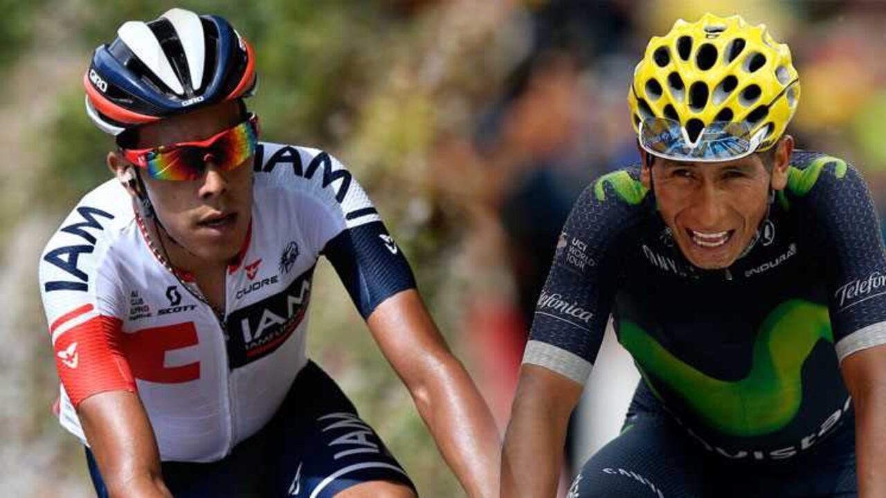 Jarlinson Pantano y Nairo Quintana.