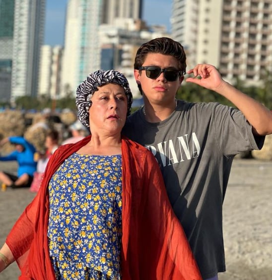 Alina Lozano y Jim Velásquez  en Cartagena. Se cree que se habrían reconciliado.
