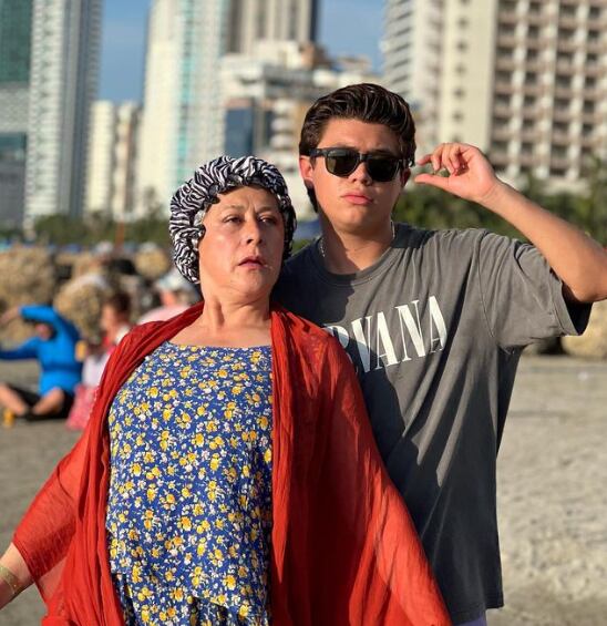 Alina Lozano y Jim Velásquez  en Cartagena. Se cree que se habrían reconciliado.