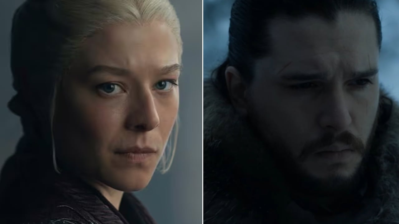 Rhaenyra Targaryen y Jon Snow.