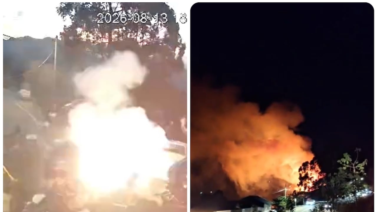 Incendio en La Vega, Cundinamarca.