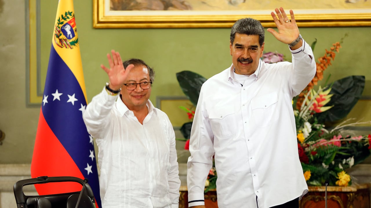 Gustavo Petro y Nicolás Maduro.