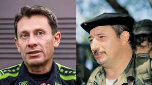 General Henry Sanabria. Director General de la Policía Nacional.
Jorge Brice–o, Mono Jojoy. Cara guerrillero