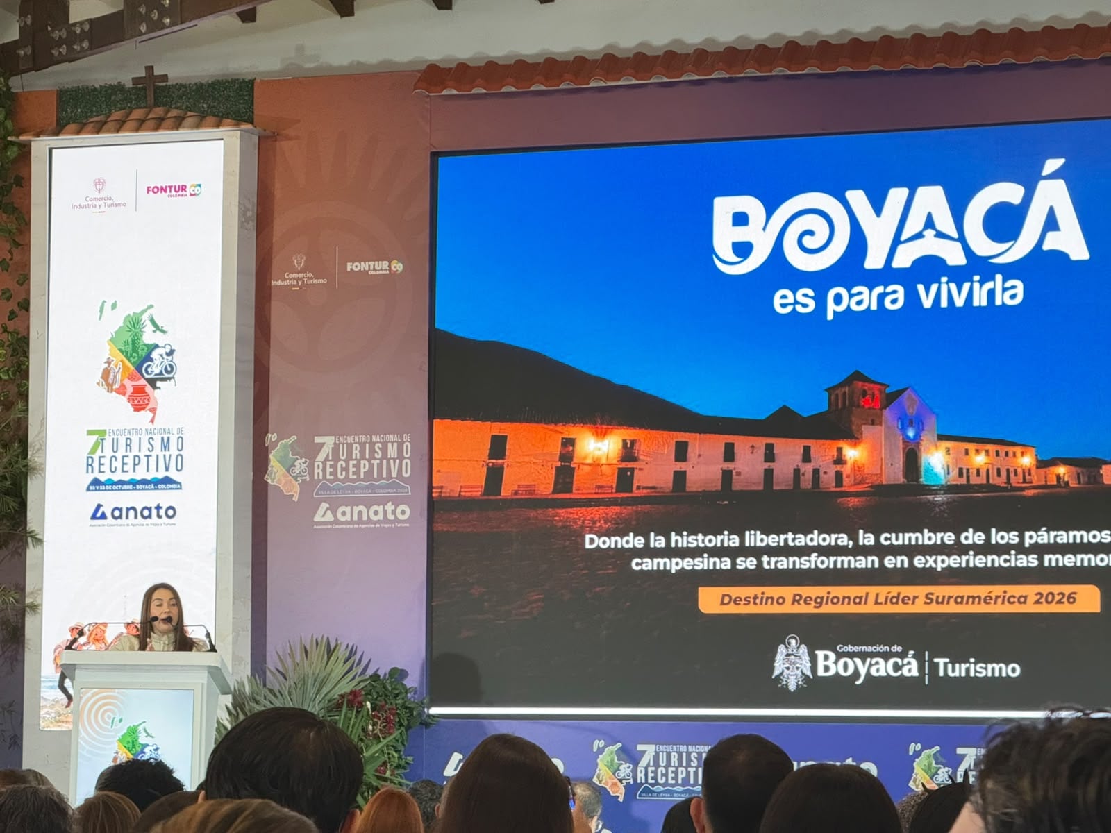 Laura Bello, secretaria de Turismo de la Gobernación de Boyacá,