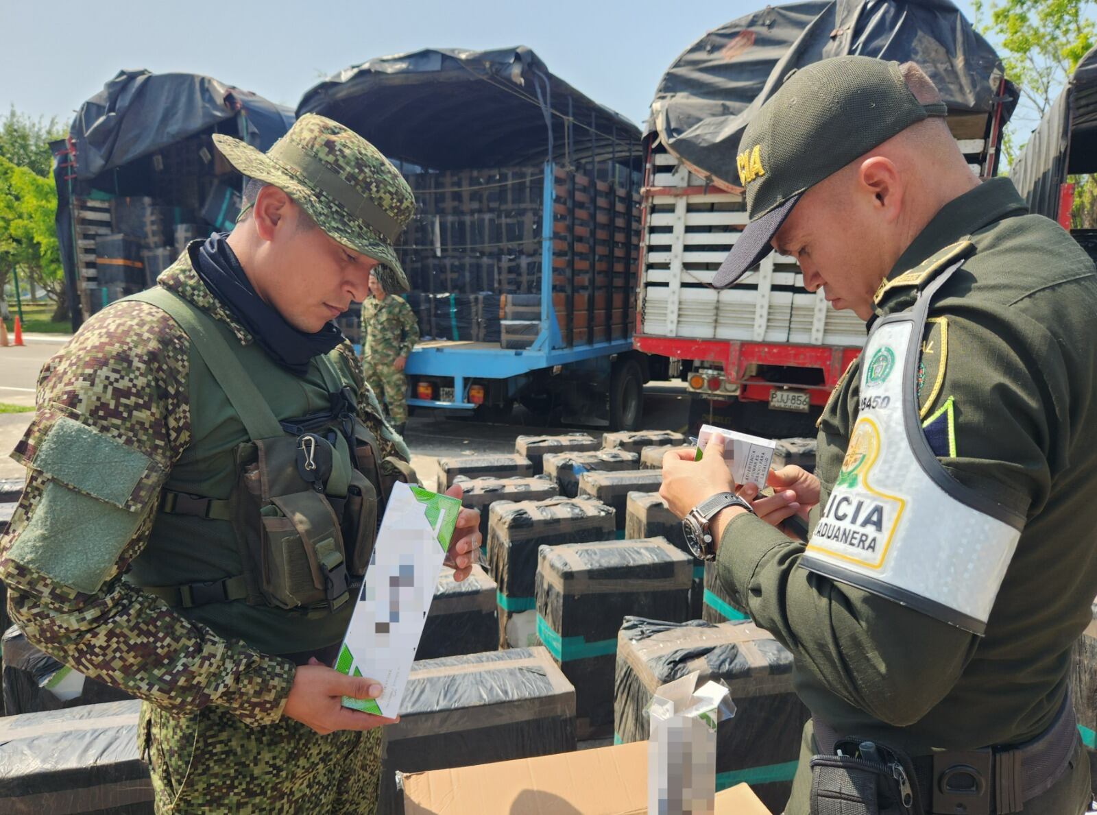 Incautan impresionante cargamento de cigarrillos de contrabando avaluados en más de $3.200 millones