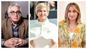 Augusto Rodríguez, Verónica Alcocer y Laura Sarabia.