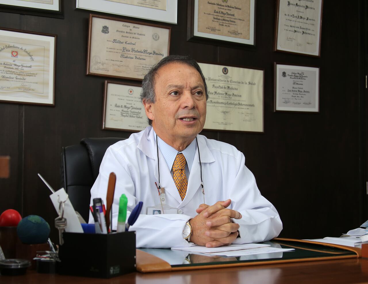 Luis Moya Jiménez, presidente de la Liga Colombiana Contra el Infarto y la Hipertensión Arterial.