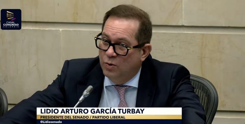 Lidio García, presidente del Senado