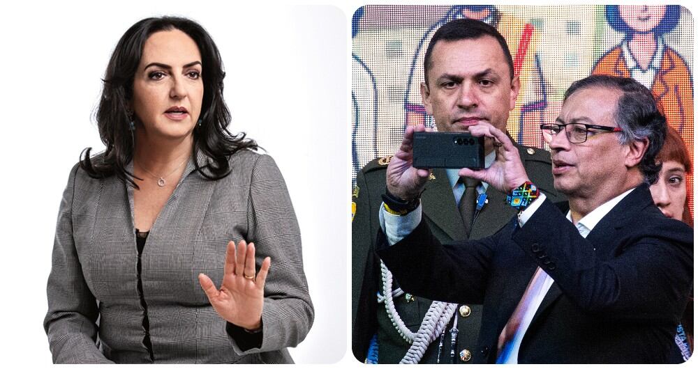 María Fernanda Cabal y Gustavo Petro.