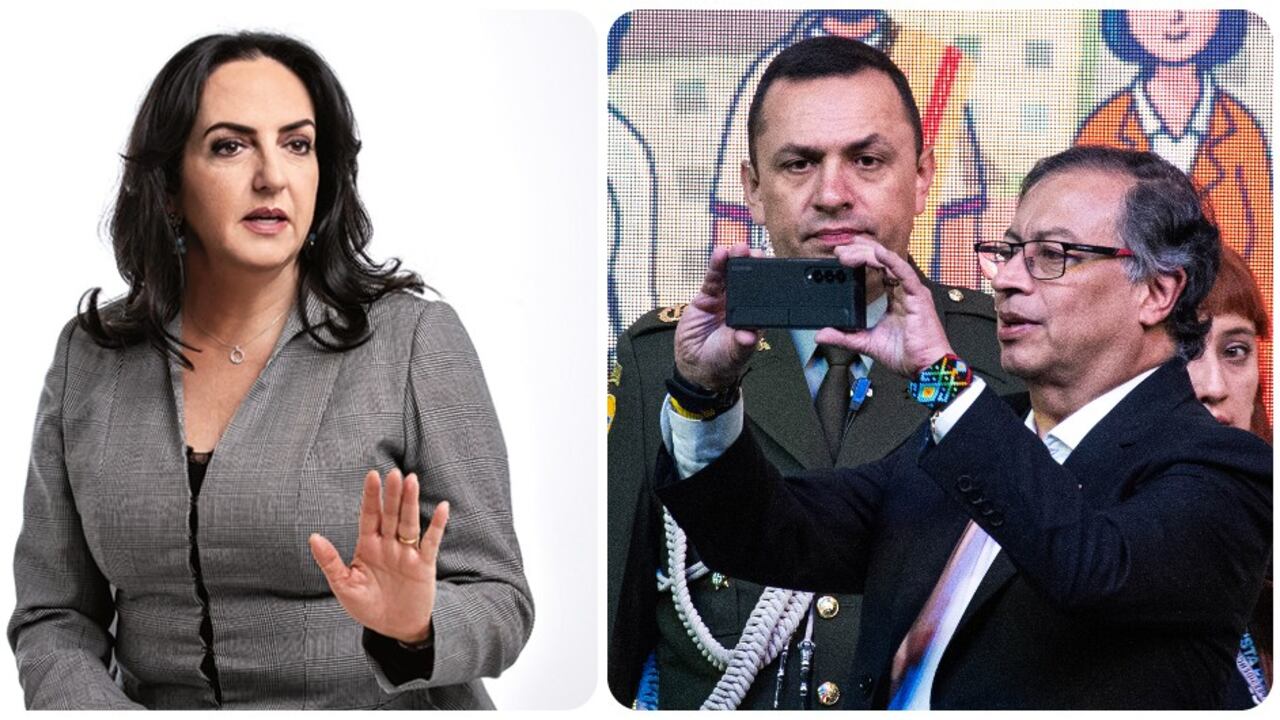 María Fernanda Cabal y Gustavo Petro.