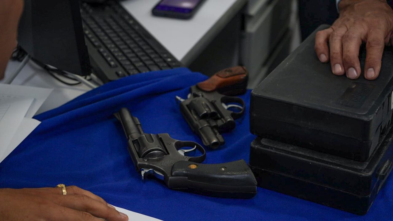 Armas de fuego de empresas de vigilancia en Barranquilla.