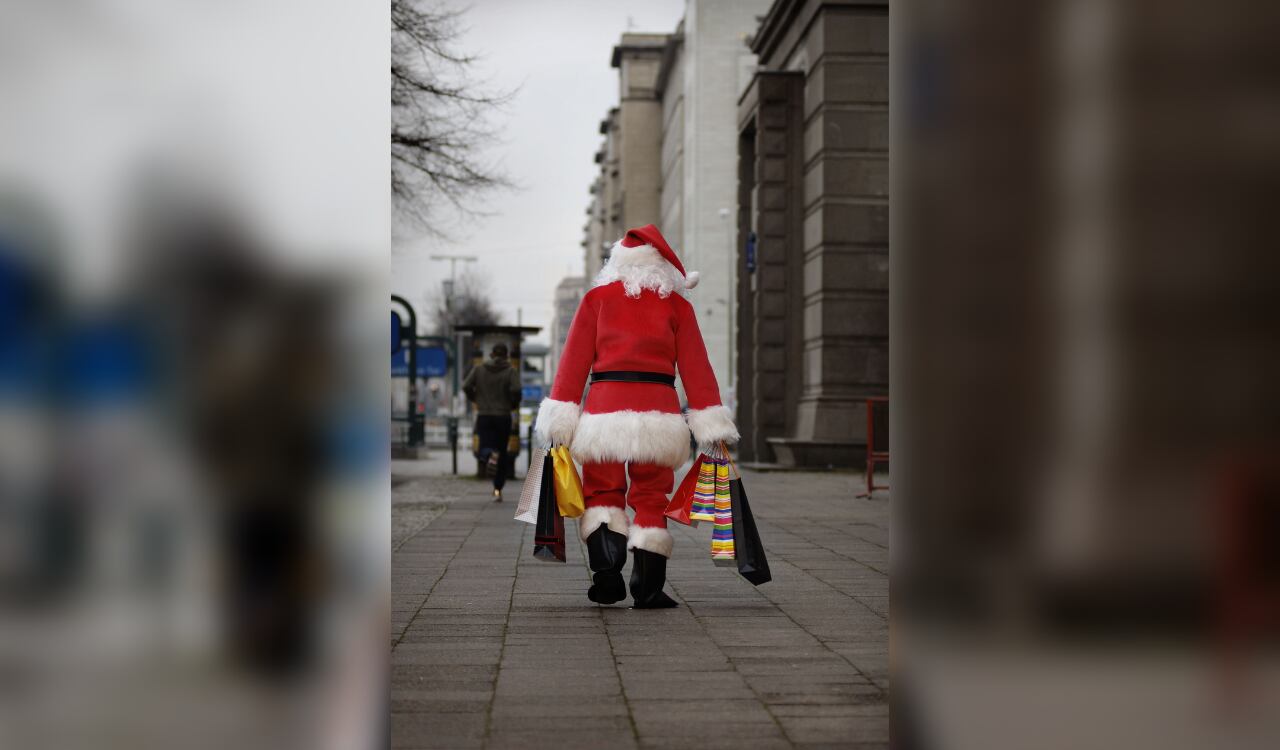 Santa done with shopping...