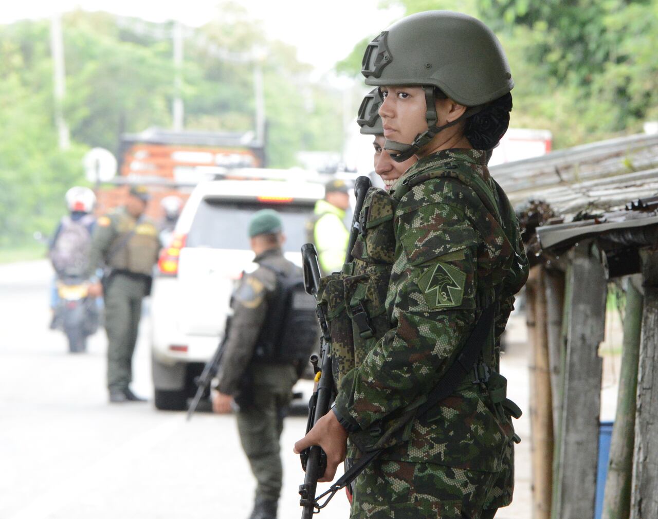 Cali: Despliegue de seguridad en los departamentos del Cauca y Valle para las elecciones del próximo domingo. foto José L Guzmán oct 27-23. EL País