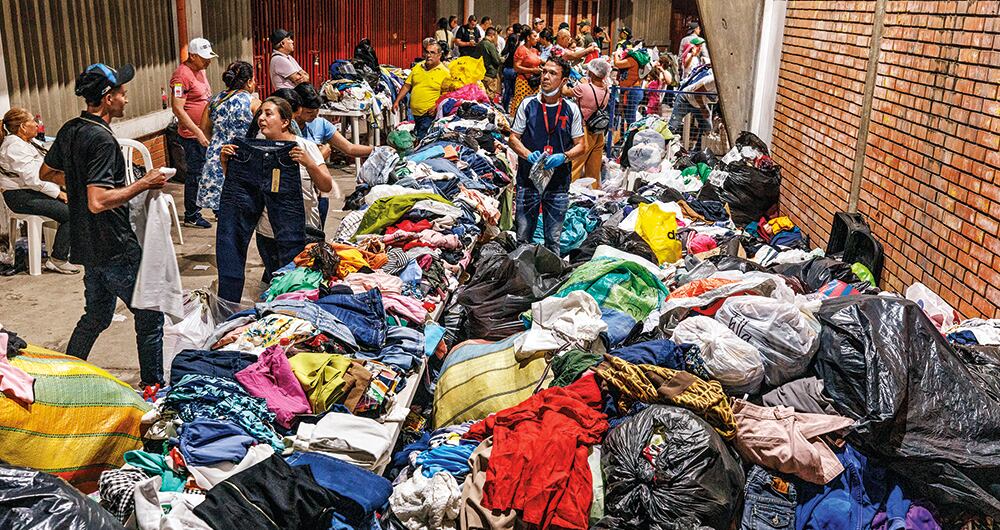 Refugio para desplazados por la guerra en el Catatumbo.