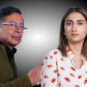 Laura Sarabia y Gustavo Petro.