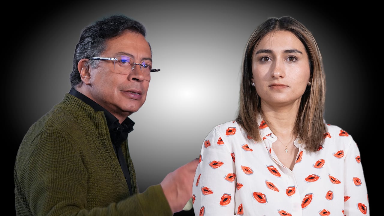Laura Sarabia y Gustavo Petro.