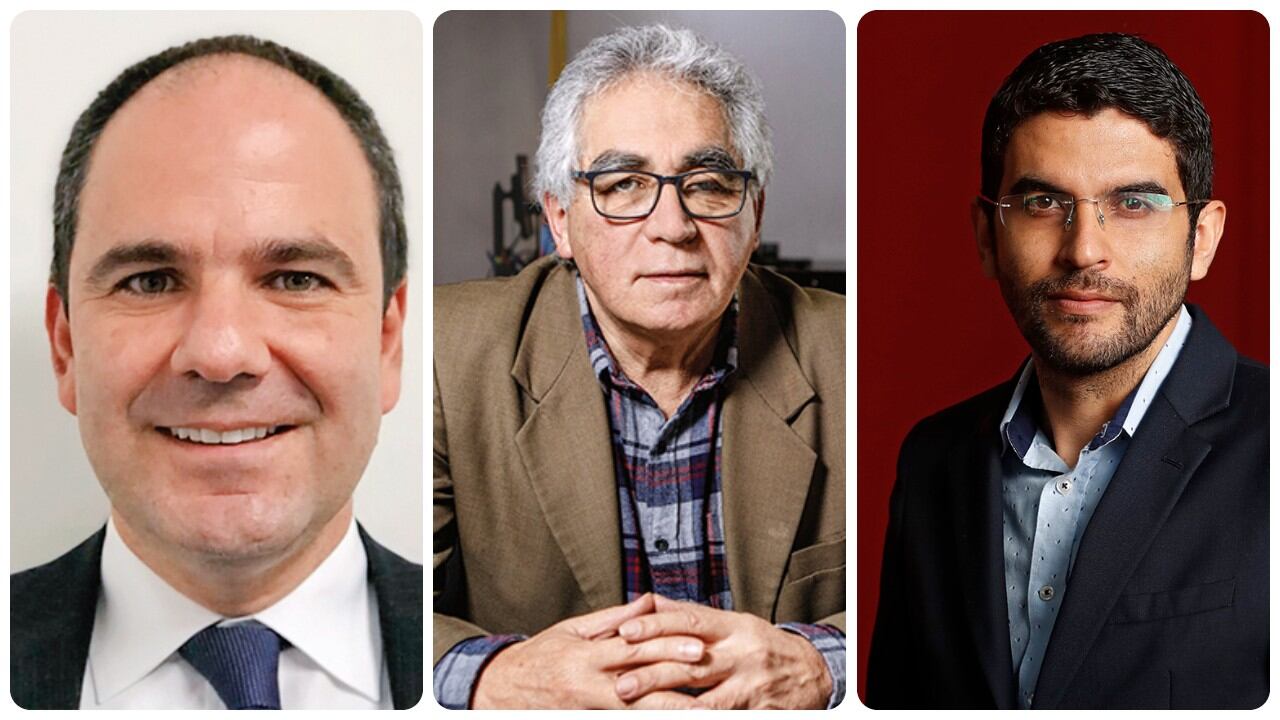 Gabriel Jaime Vallejo, Augusto Rodríguez y Hernán Cadavid.
