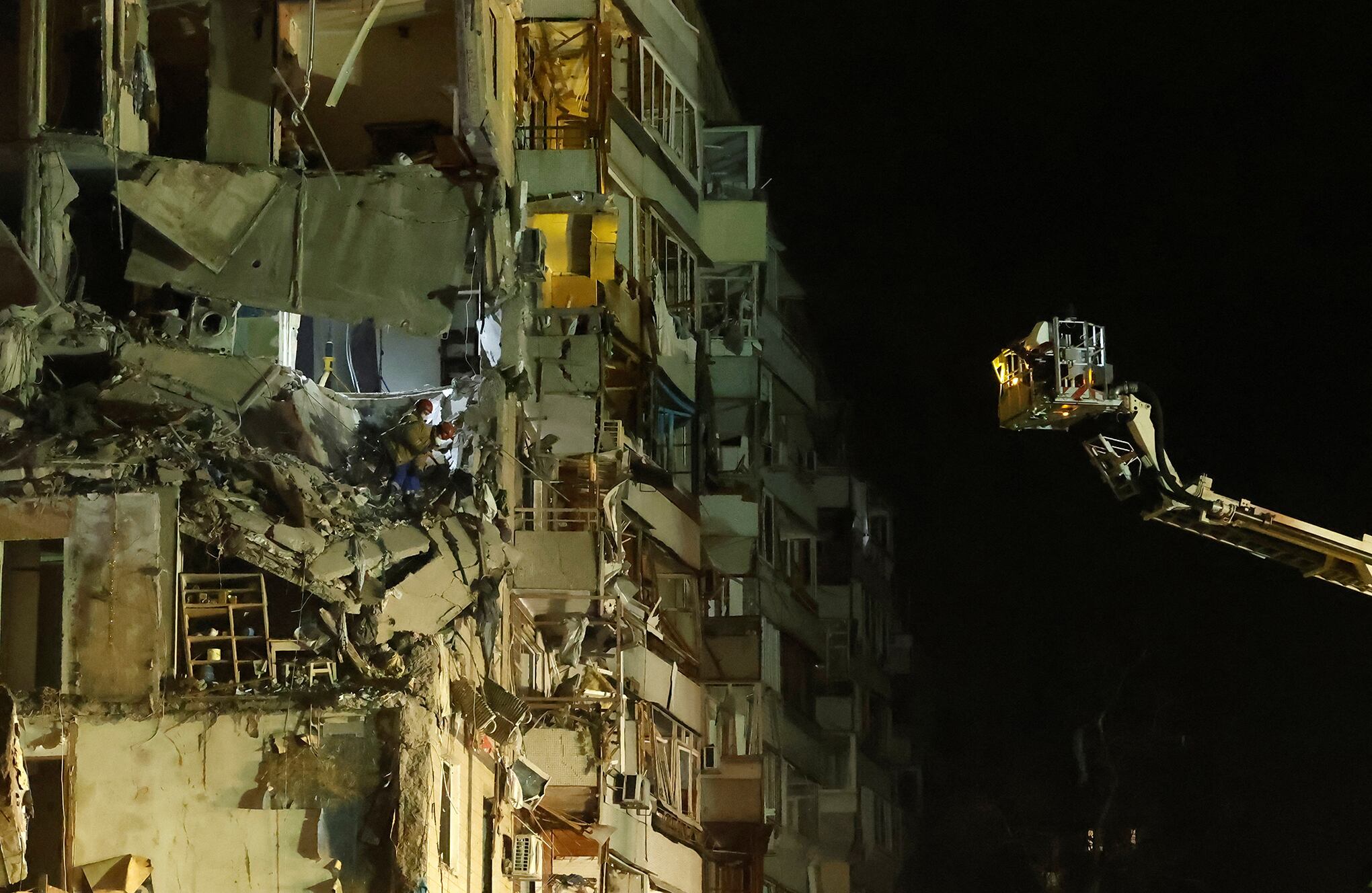 En imagen : Ataque con misiles rusos en Dnipro