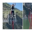 El sujeto cayó al vacío de un lago.