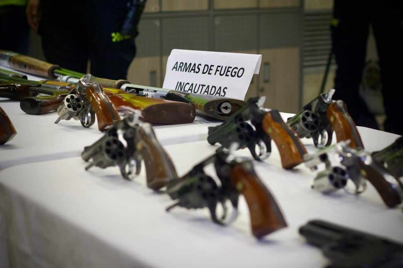 Armas de fuego incautadas