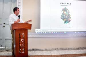 Oscar Uriza Pérez, director del IPCC, en el Acto de apertura de la convocatoria Co Crea.