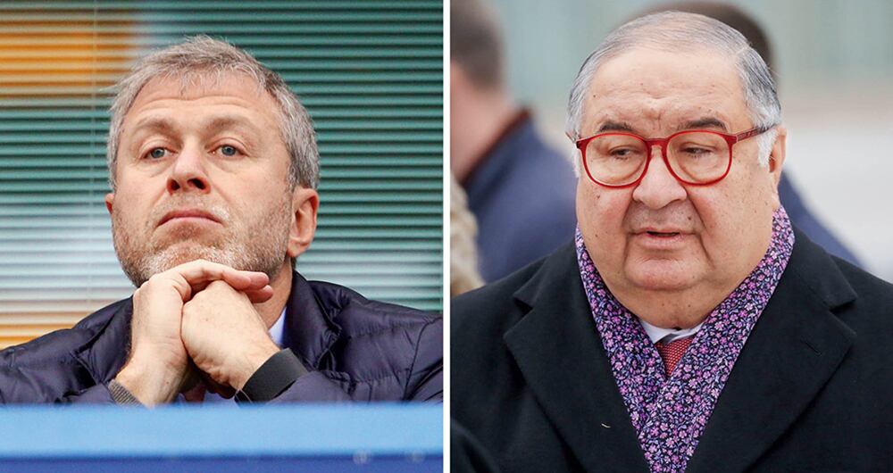 Roman Abramovich y Alisher Usmánov, dos hombres de confianza de Vladímir Putin, están en apuros.