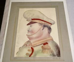 Dos obras del maestro Fernando Botero, que murió en la mañana de hoy, reposan en las instalaciones del museo La Tertulia.