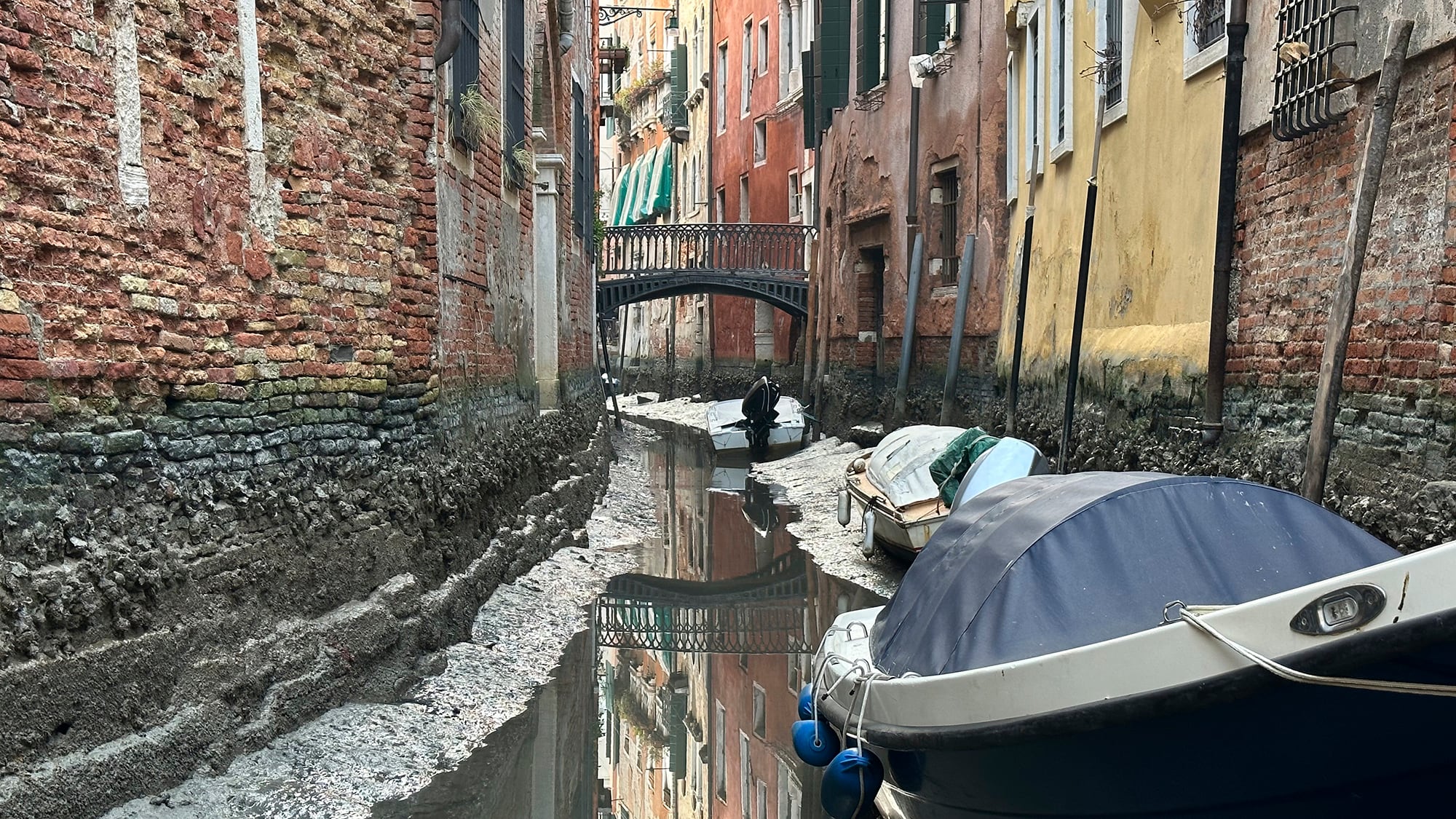 Venecia sin agua Italia