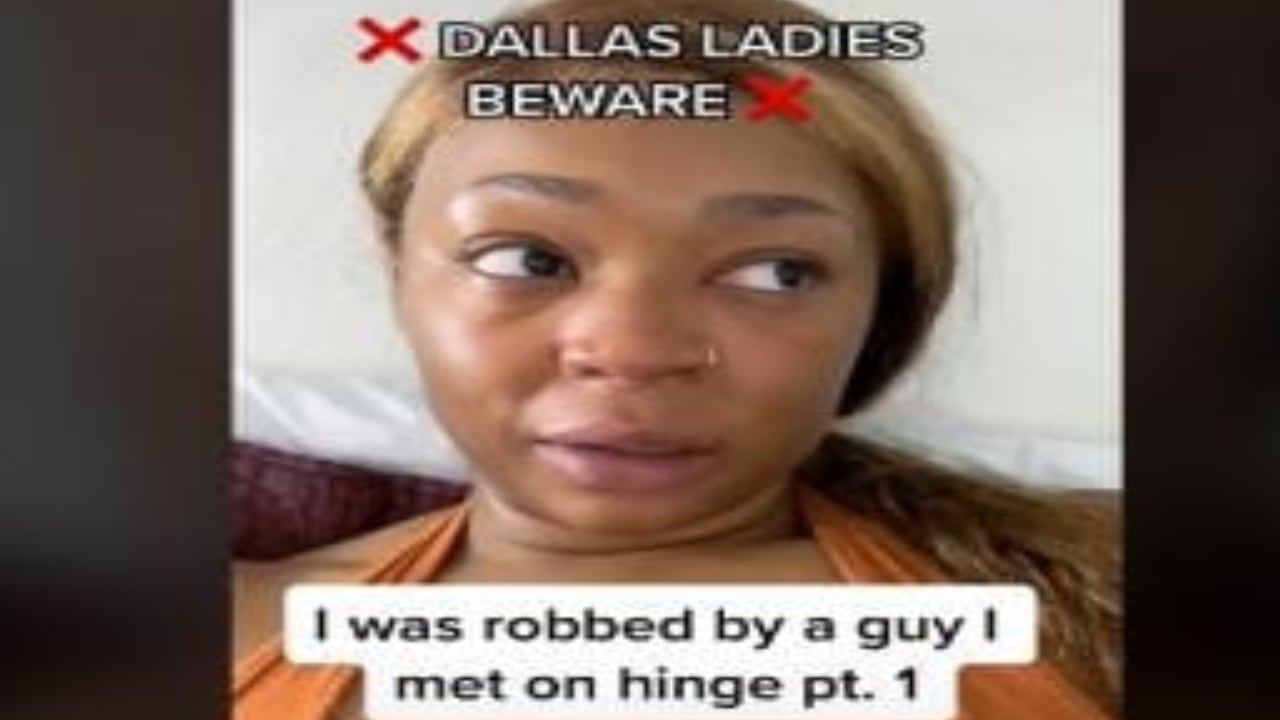 Mujer denunció que hombre que conoció en aplicación de citas, la robó. Imagen de redes sociales de @simp4utho1