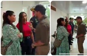 Abelardo De La Espriella junto a la gobernadora y la representante a la Cámara por San Andrés.