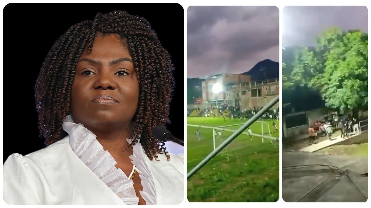 Francia Márquez y el polideportivo de Suárez, Cauca, atacado por las disidencias de las Farc.