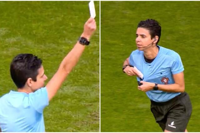 Catarina Campos, la árbitro portuguesa que sacó una tarjeta roja por primera vez