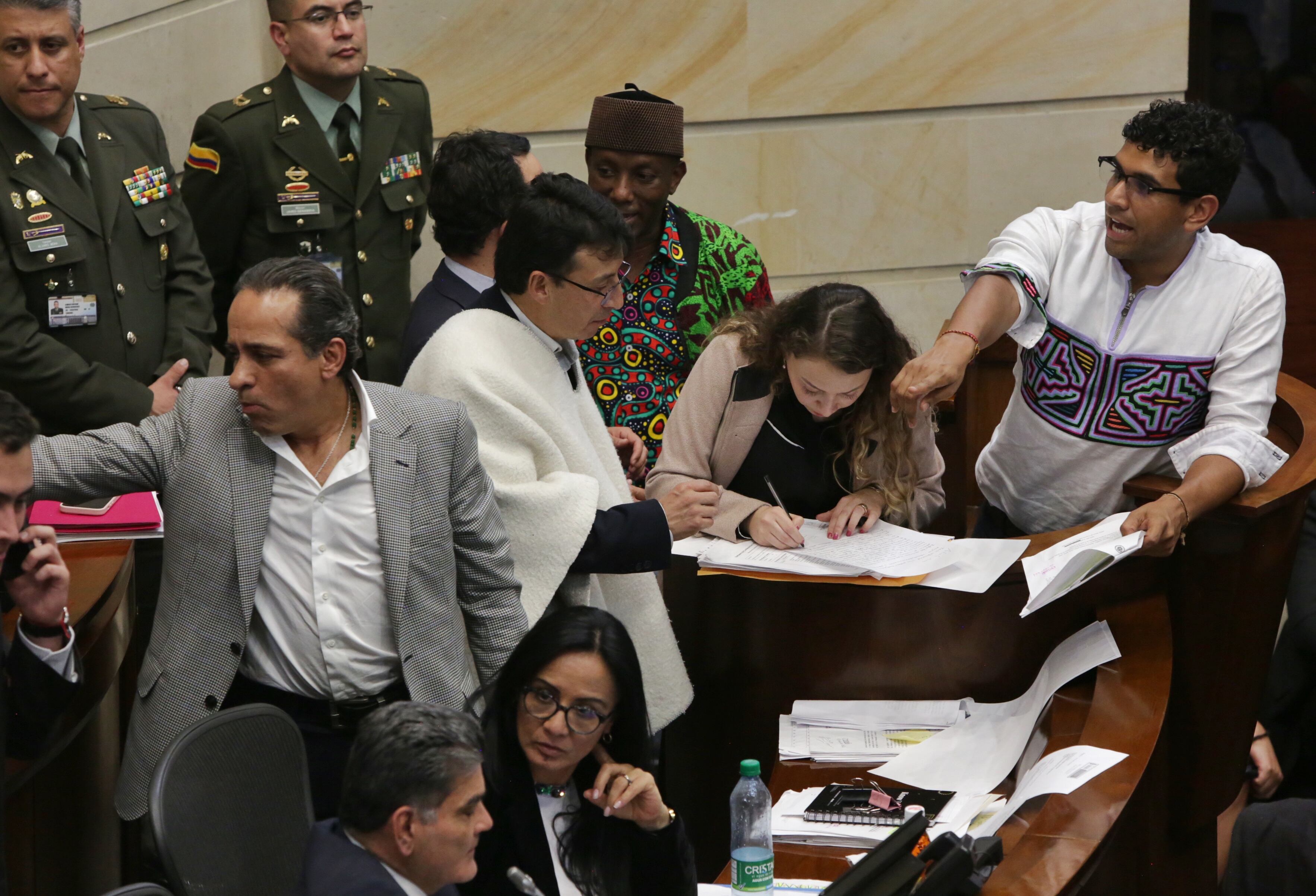 La plenaria del Senado aprobó la reforma pensional en segundo debate en la sesión del martes 23 de abril.