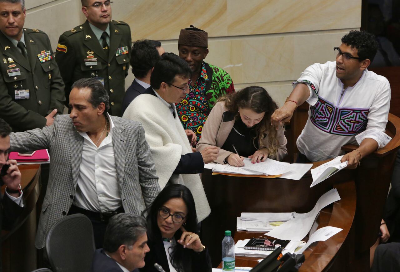 La plenaria del Senado aprobó la reforma pensional en segundo debate en la sesión del martes 23 de abril.