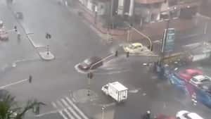 Aguacero en Bogotá el viernes 3 de enero.