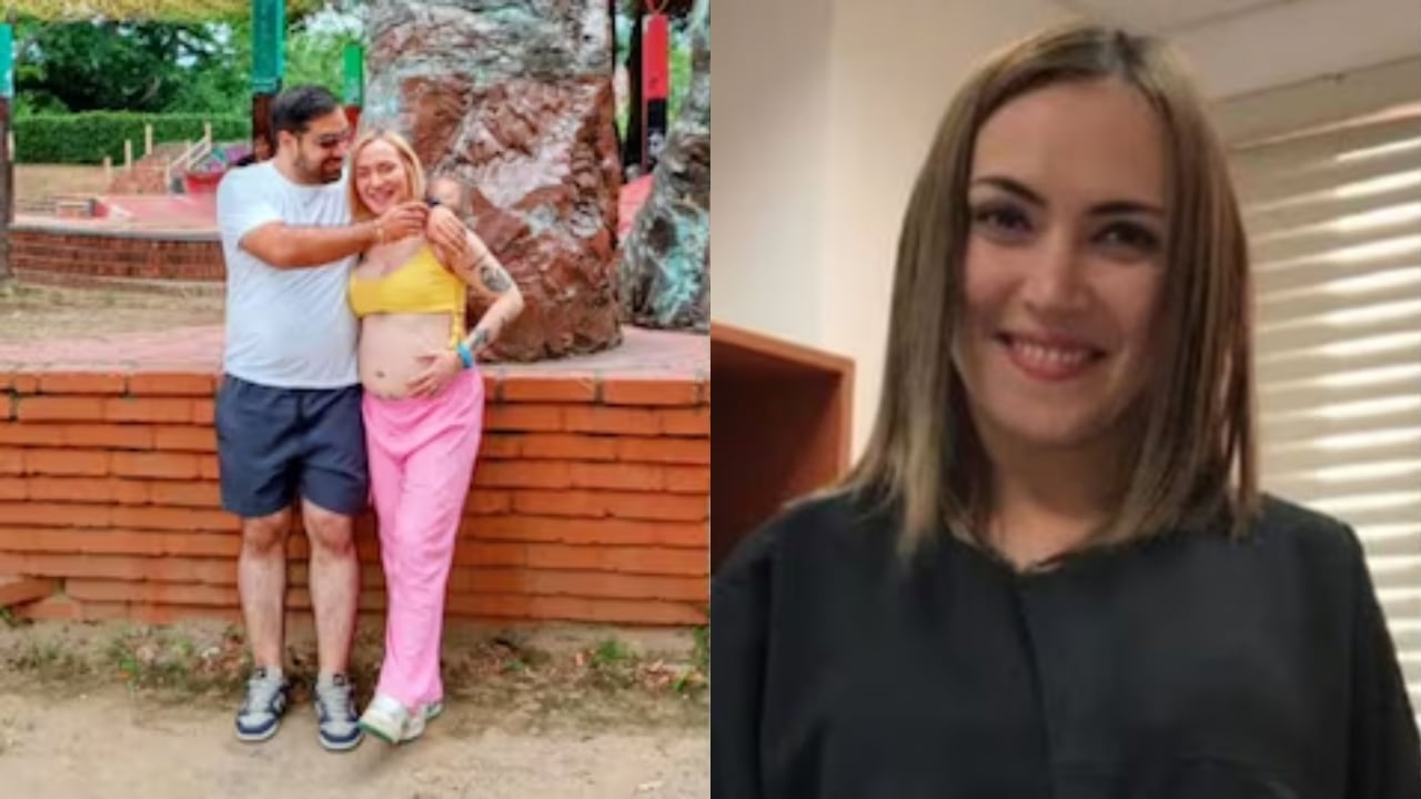 Anuar Salín Jure Balaguera junto a su expareja Vivian Polanía.